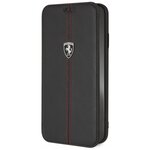 Чехол Ferrari для iPhone XS Max Heritage W Booktype Leather Black - изображение