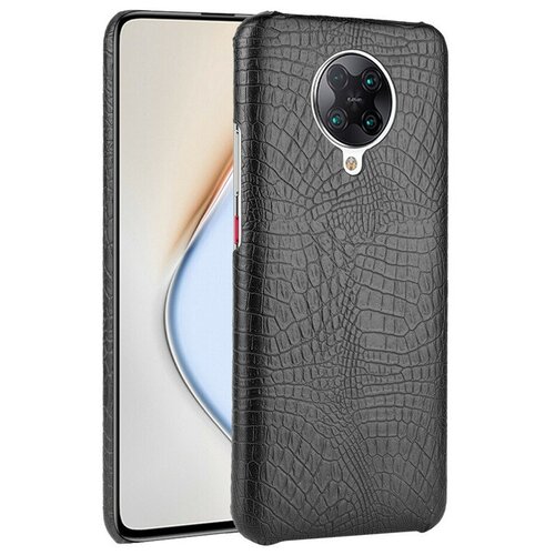 фото Чехол панель бампер mypads для redmi k30 pro/xiaomi poco f2 pro/ xiaomi redmi k30 pro zoom 8/256gb элегантный тонкий на пластиковой основе с дизайном под кожу крокодила черный