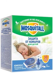 Фумигатор + жидкость Mosquitall комплект Нежная защита для детей, 30 ночей