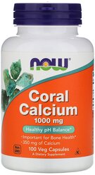 Now Coral Calcium 1000 mg 100 vegcaps Нейтральный