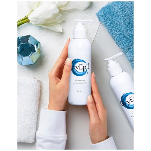 Очищающий гель перед депиляцией шугарингом Ромашка и лаванда 200 мл 470₽