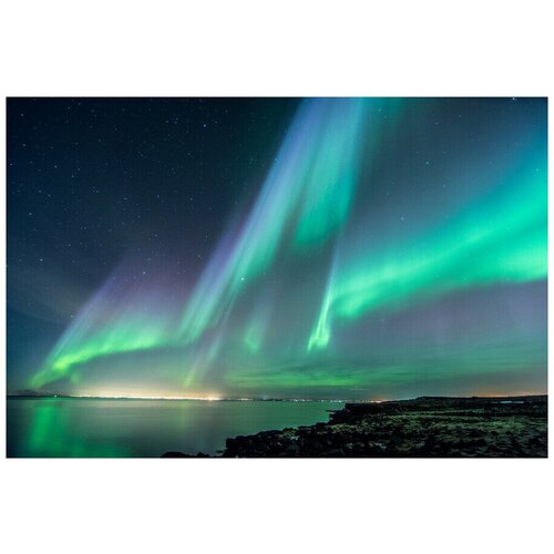 Интерьерная картина-обогреватель WarmART Северное сияние 60х100 см 600000₽