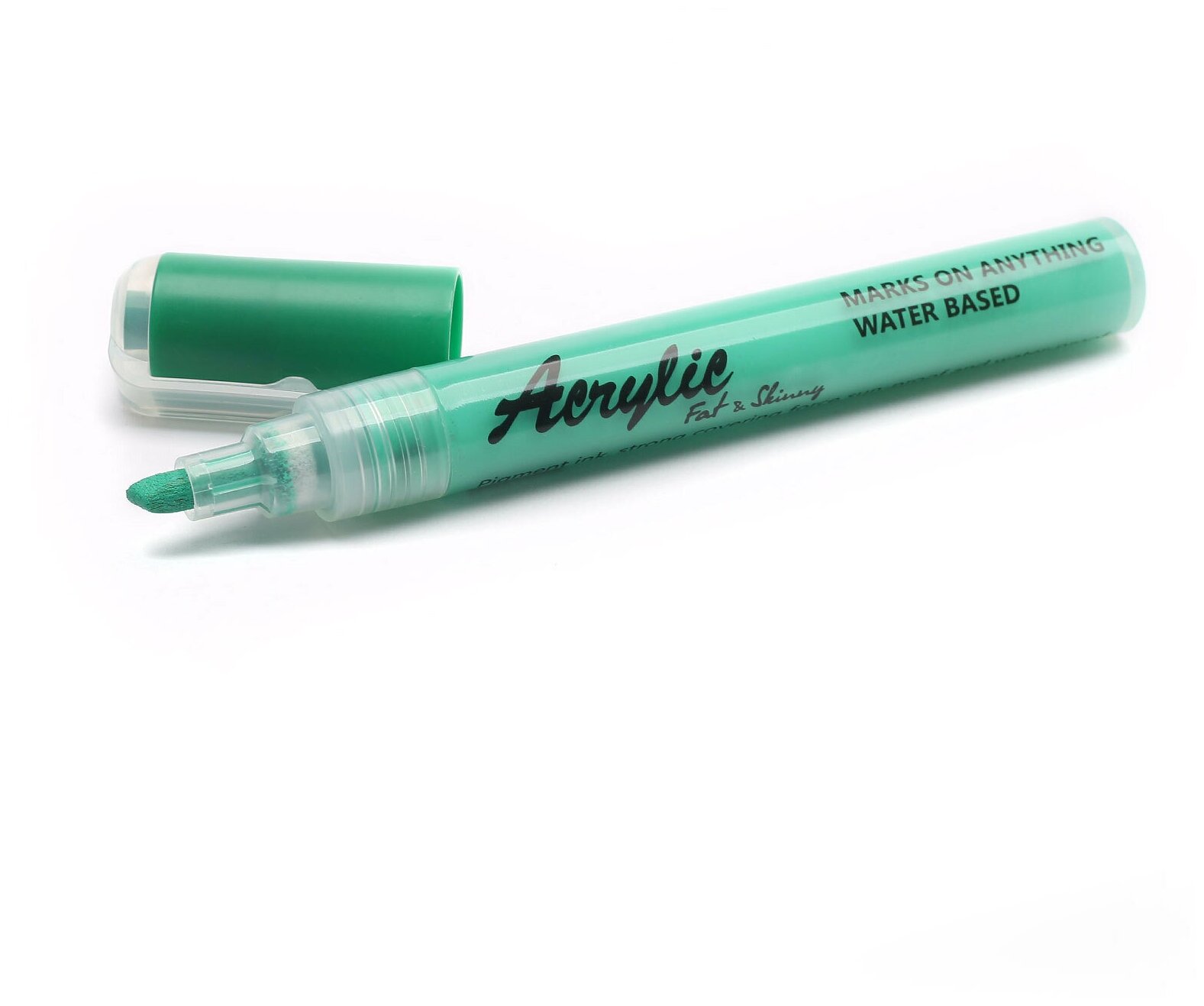 Акриловый маркер Fat&Skinny 5 мм / 2 мм цвет светло-зеленый, peal green