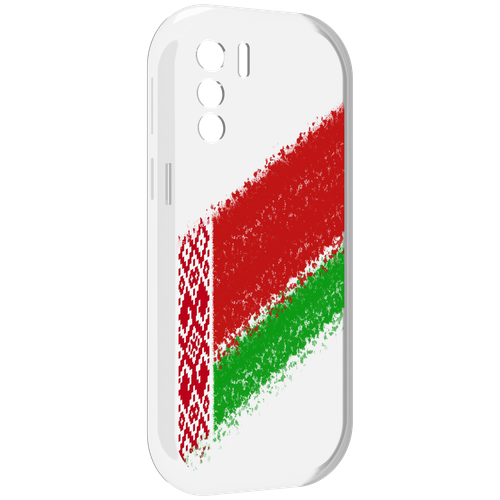 Чехол MyPads флаг Белорусии мужской для UleFone Note 13P задняя-панель-накладка-бампер