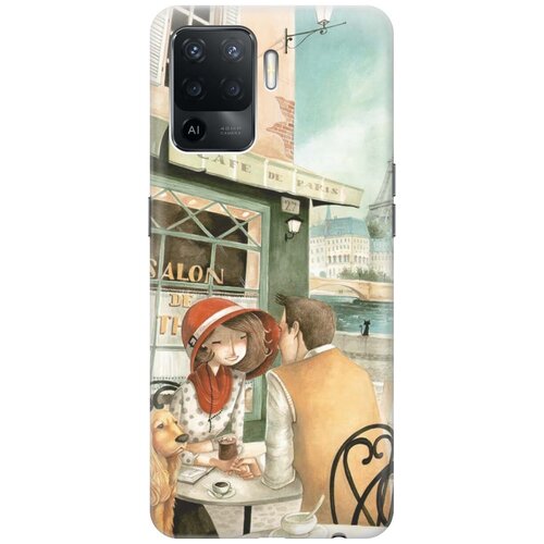 фото Re:pa чехол - накладка artcolor для oppo reno5 lite с принтом "sweet paris"