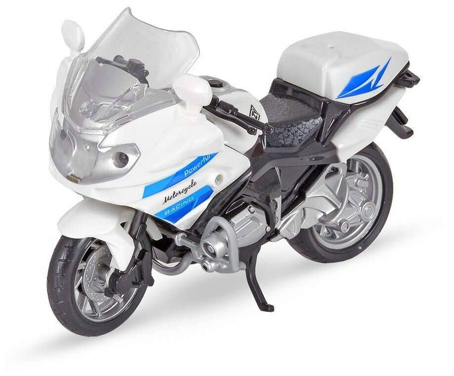 Мотоцикл City Rescue со светом, звуком, на батарейках белый 661-013D