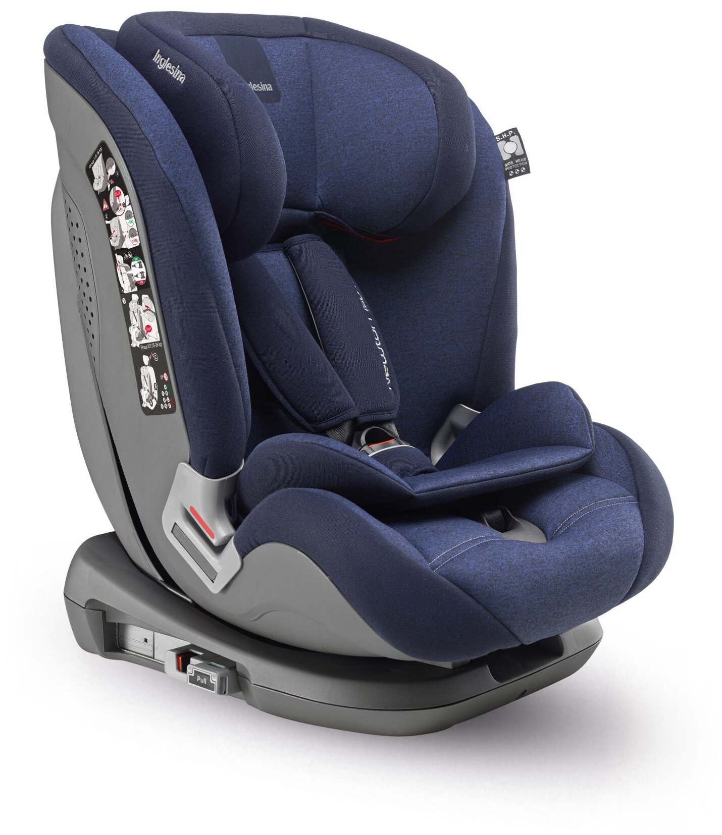 Автокресло Inglesina NEWTON 1.2.3 IFIX группа 1 2 3 цвет NAVY AV95K6NAV