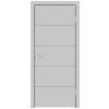 Дверное полотно VellDoris Ольсен F светло-серый глухое эмаль 700x2000 мм - изображение