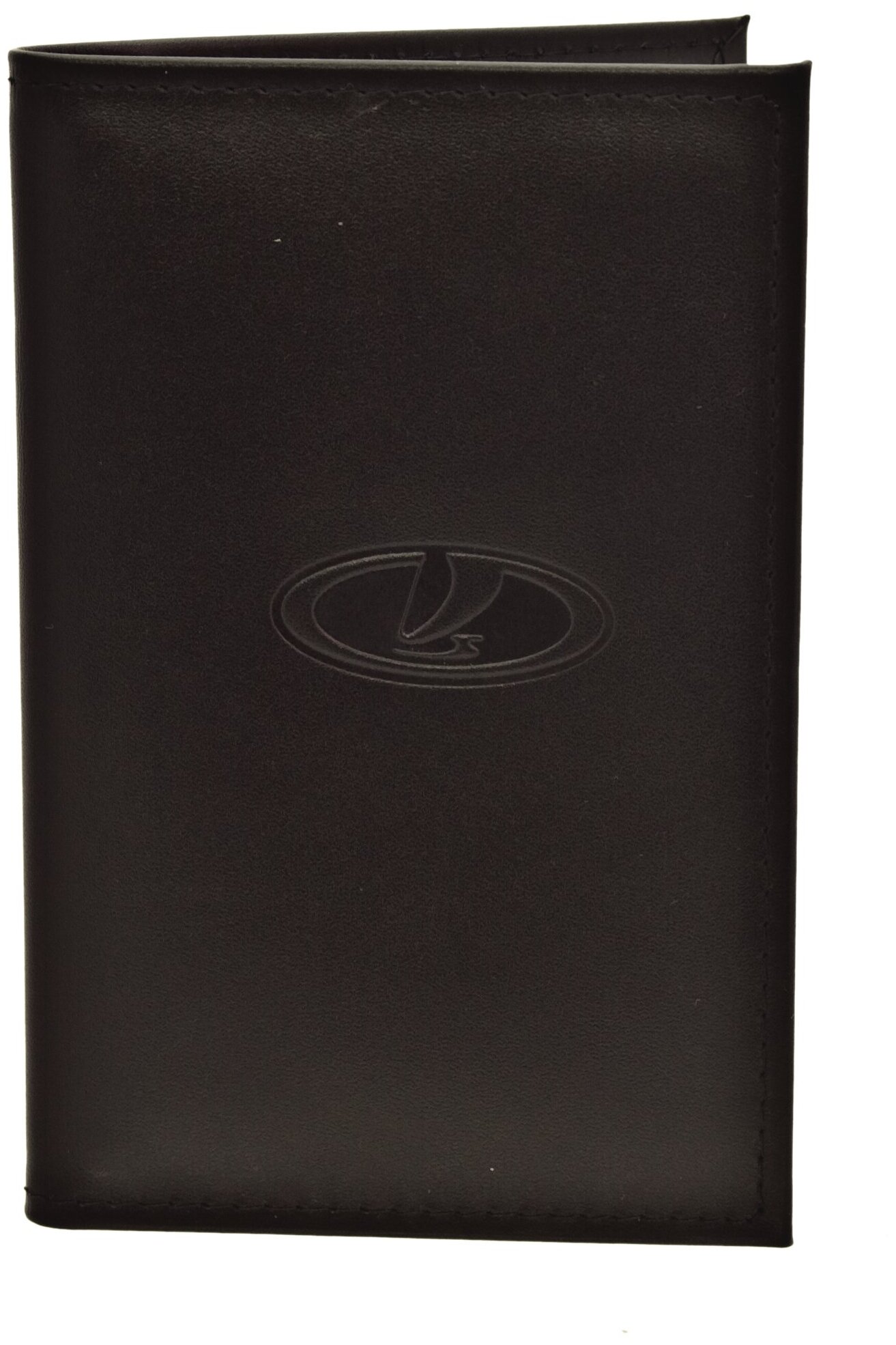 Бумажник водителя БВЛ5Л-11 BLACK натуральная кожа "лада" (в коробке) автостоп