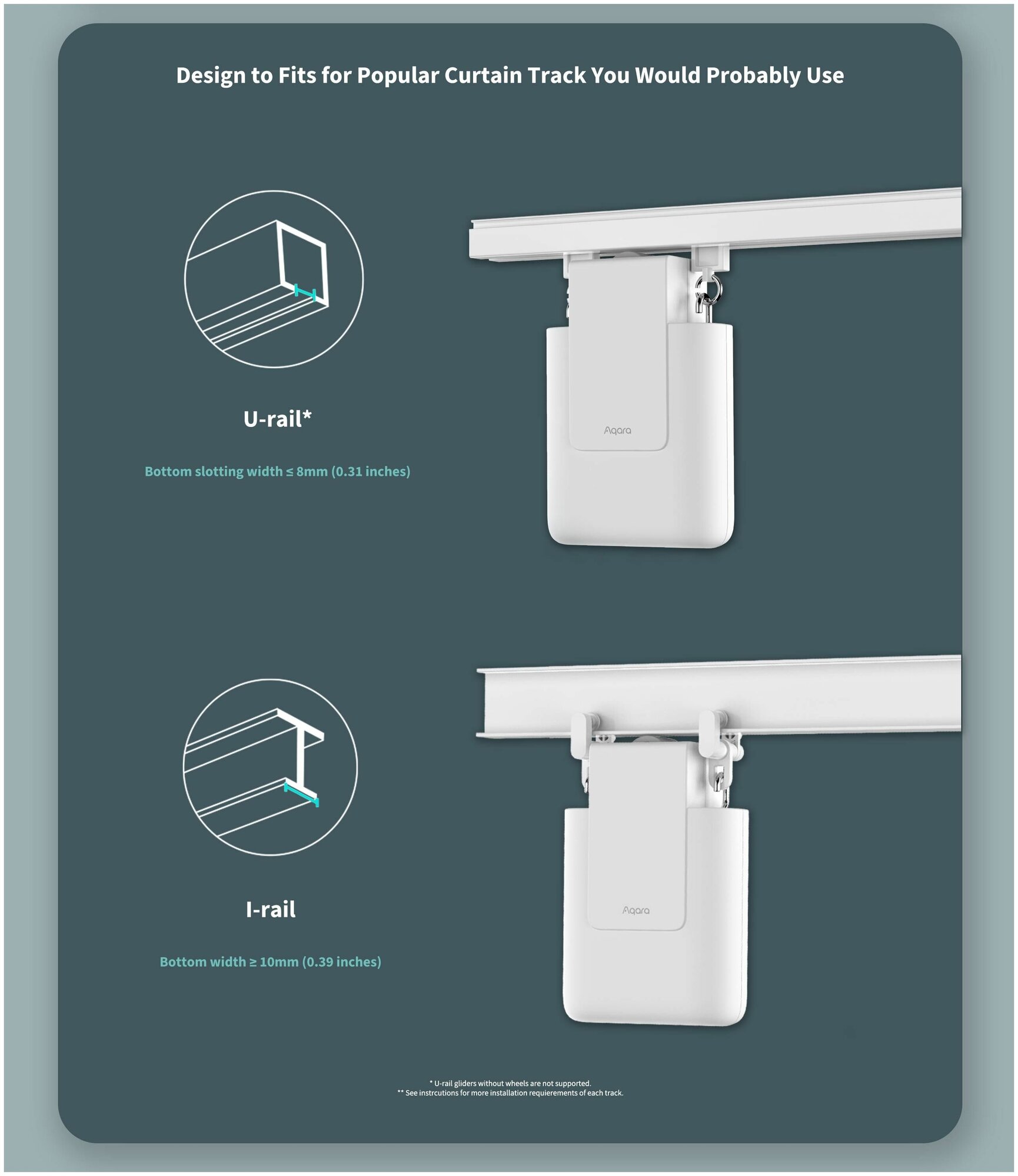 Мотор для рулонных штор Aqara Curtain Driver E1 Rod Version модели CM-M01 - фото №8