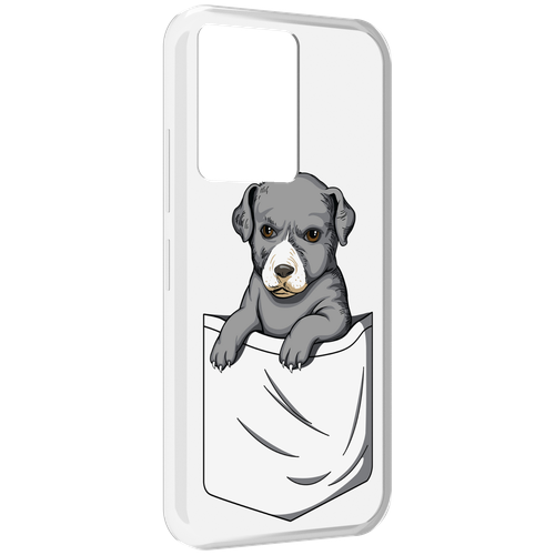 Чехол MyPads собачка в кармане для Infinix Note 12 5G X671 / Note 12 Pro 5G задняя-панель-накладка-бампер чехол mypads собачка в кармане для vivo x note 5g задняя панель накладка бампер