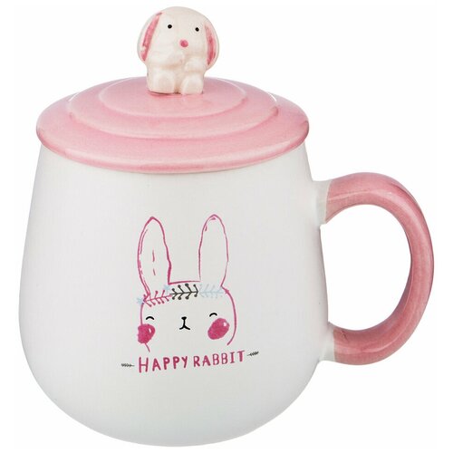 фото Кружка с крышкой rabbit объем 397 мл lefard (139217)