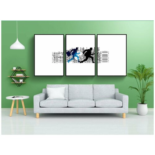 фото Набор модулных постеров для интерьера "мир бизнеса, доллар, финансы" 60x90 см. в тубусе, без рамки lotsprints