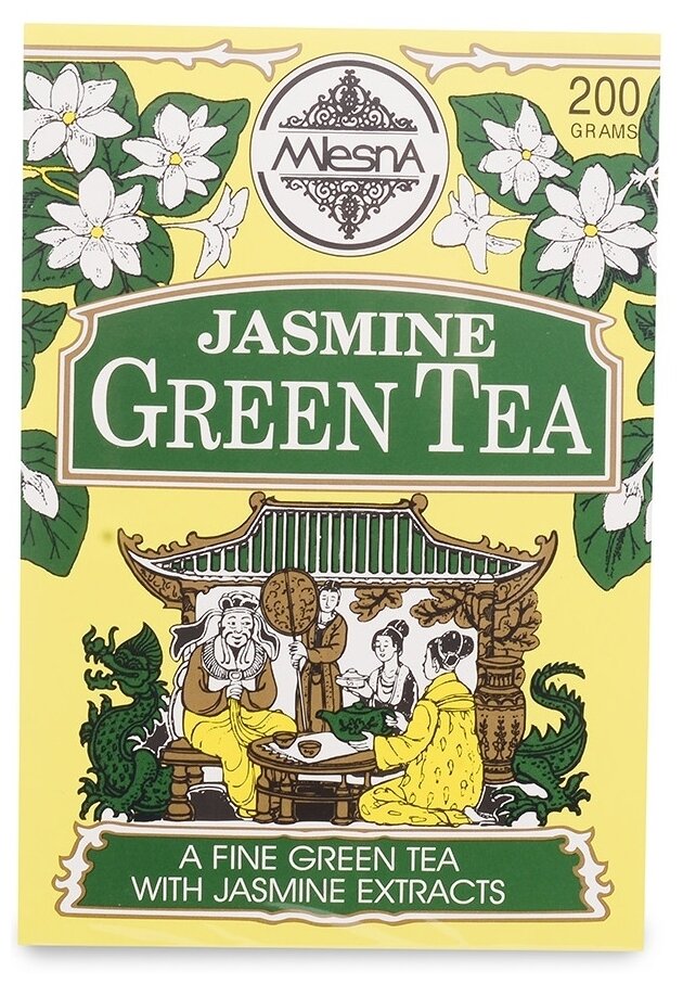 Чай зеленый Mlesna с ароматом жасмина листовой 200 гр. - фотография № 2