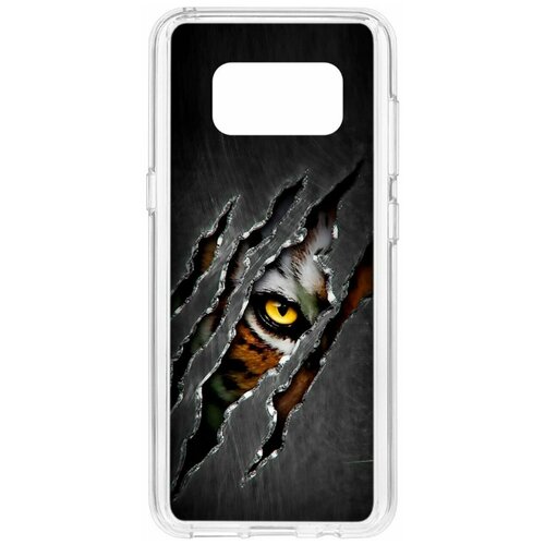 фото Чехол на samsung galaxy s8 kruche print тигриный глаз кruче