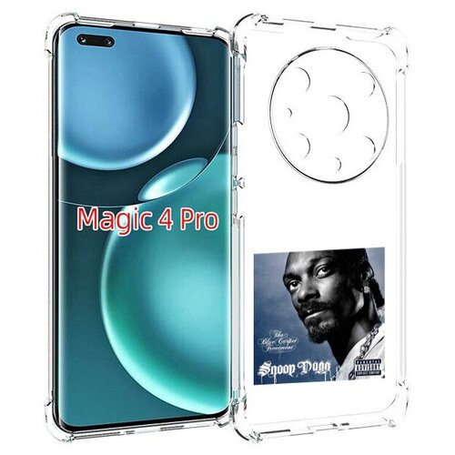 Чехол MyPads Snoop Dogg THA BLUE CARPET TREATMENT для Honor Magic4 Pro / Magic4 Ultimate задняя-панель-накладка-бампер