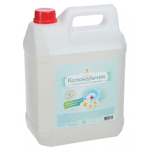Душистый Колокольчик Жидкое мыло Душистый Колокольчик Антибактериальное 5 л, 5 шт.