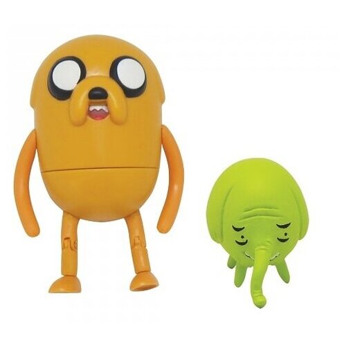 фото Набор фигурок adventure time 2 в 1. jake with treetrunks (6 см) jazwares