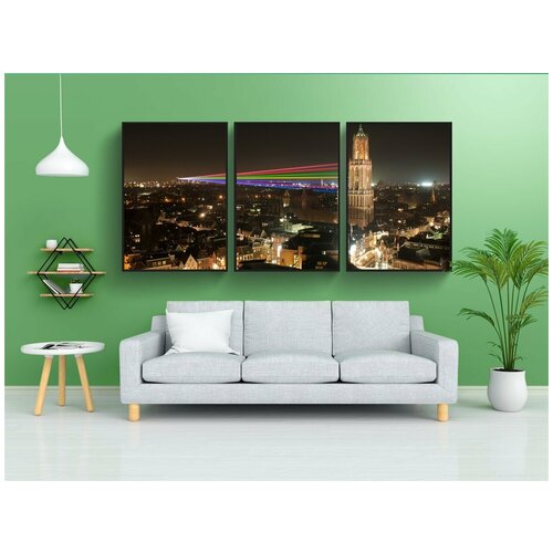 фото Набор модулных постеров для интерьера "utrect, нидерланды, город" 60x90 см. в тубусе, без рамки lotsprints