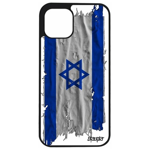 фото Чехол на apple iphone 12 pro, "флаг израиля на ткани" государственный utaupia