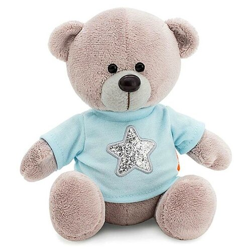 мягкая игрушка rainbov friends лаймовая звезда 30 см Мягкая игрушка «Медведь Топтыжкин», звезда, цвет серый, 17 см