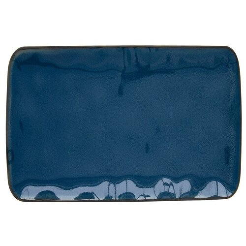 фото Тарелка прямоугольная большая (синий) interiors без индивидуальной упаковки (easy life (r2s))