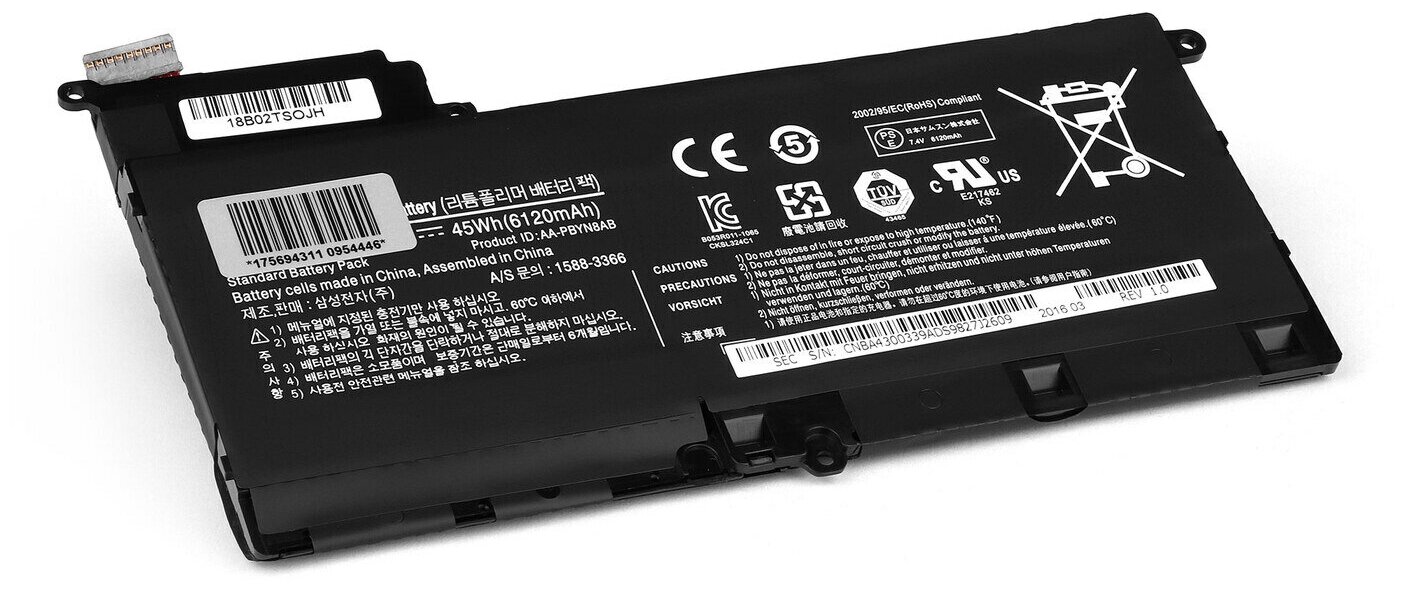 Аккумулятор для ноутбука Samsung 530U4B Series. 7.4V 6120mAh. PN: AA-PBYN8AB.