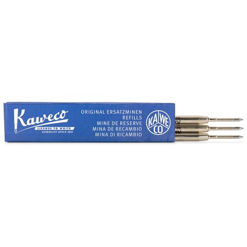 стержень для роллеров kaweco g2 цвет чёрный 0 7 мм 1 штука Kaweco Стержни для шариковых ручек G2 /1,0 мм/ синий, 3 шт.