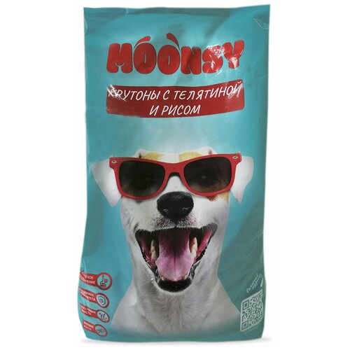 MOONSY крутоны для взрослых собак средних пород с телятиной и рисом (2,5 кг)