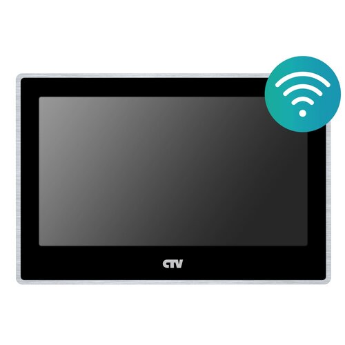 CTV-M5702 Монитор видеодомофона с Wi-Fi(Чёрный) ctv m5702 белый и ctv d4004 графит комплект многофункционального домофона hd wi fi 7