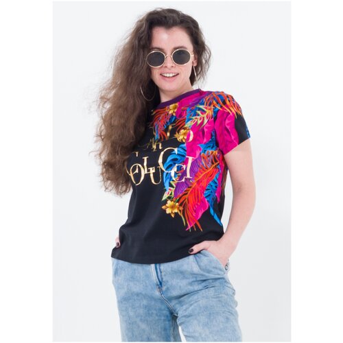 Футболка, Цвет Черный микс, Размер L