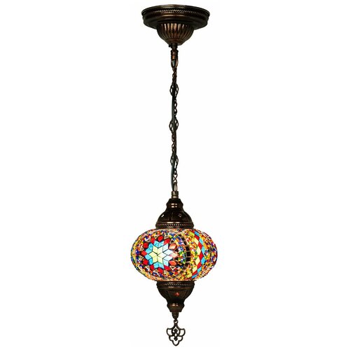 Светильник подвесной с восточной мозаикой ручной работы 