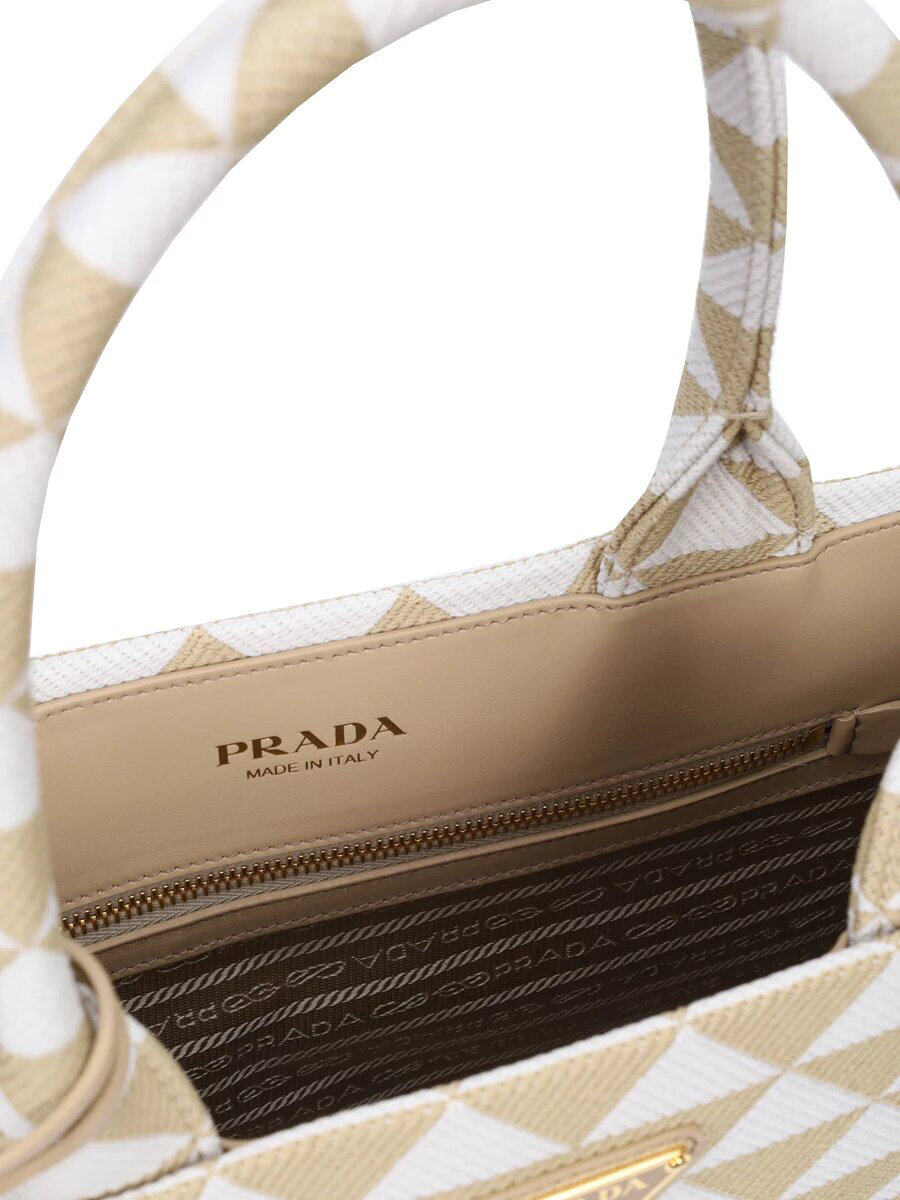 Сумка Prada, бежевый, белый — фото 1