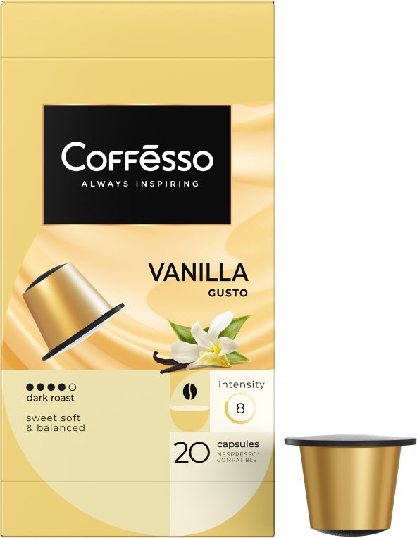 Кофе Coffesso "Vanilla" капсула 100 гр, 20 шт по 5 гр - фотография № 4
