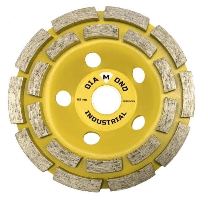 Сегментная двухрядная алмазная чашка по бетону Diamond Industrial - фото №2
