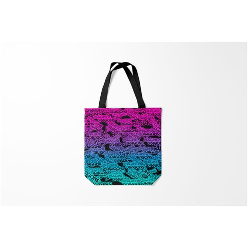 фото Сумка-шоппер / 40х40 см / рок / imagine dragons burnettie