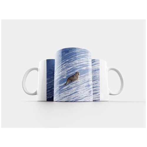 фото Кружка "лабрадор, зима, снег" 320 мл lotsprints