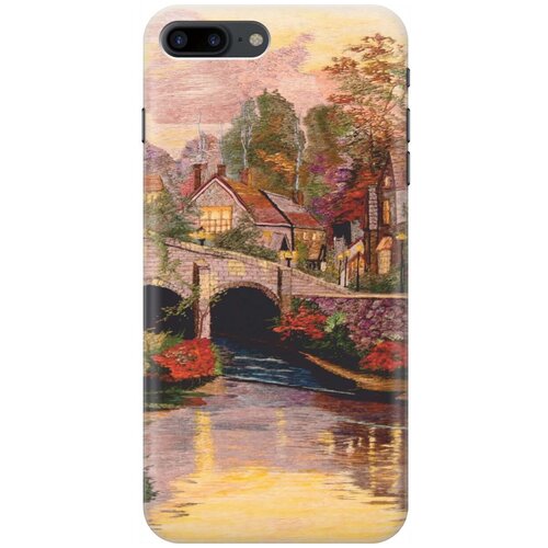 фото Re:paчехол - накладка artcolor для apple iphone 8 plus / 7 plus с принтом "вид на живописный мост"