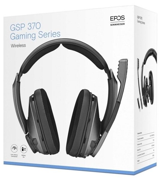 Наушники EPOS Игровые наушники EPOS GSP 370, беспроводные, черный