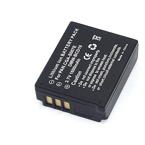 Аккумуляторная батарея для фотоаппарата Panasonic Lumix DMC (CGA-S007) 3,7V 1600mAh аккумулятор relato s006e dmw bma7 cgr s006e cga s006e схожий с panasonic s006e