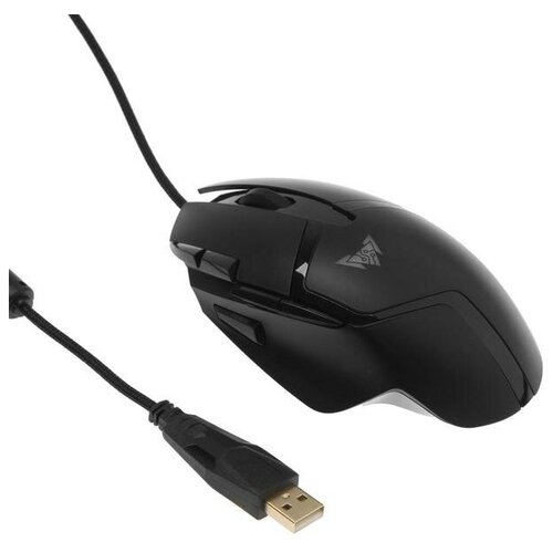 Мышь CROWN CMGM-901 игровая проводная оптическая 4800 dpi подстветка 8 кнопок черная 121300₽