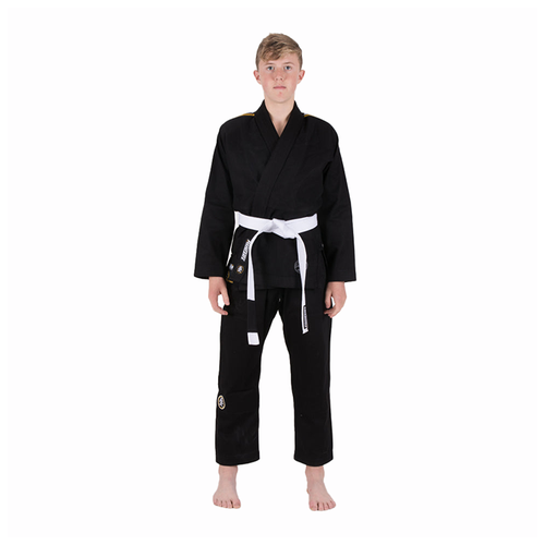 Кимоно для джиу-джитсу tatami fightwear, размер 140-145, черный