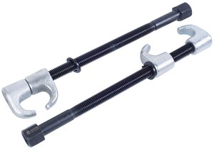 Стяжка амортизаторных пружин, 300 мм, кованная, одинарный крюк, 2 предмета мастак 100-05300