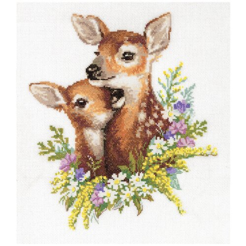 фото Набор для вышивания panna j-7127 оленята 1 шт.