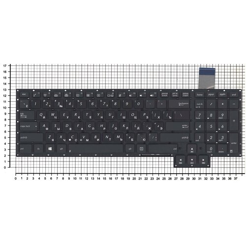 Клавиатура для ноутбука Asus G750J черная без рамки 322000₽