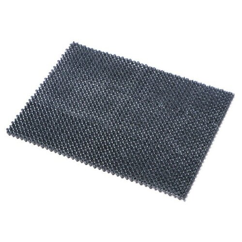 Покрытие ковровое щетинистое без основы «Травка», 40×53 см, цвет серый