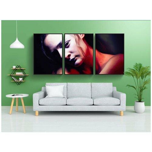 фото Набор модулных постеров для интерьера "люди, женщина, леди" 60x90 см. в тубусе, без рамки lotsprints