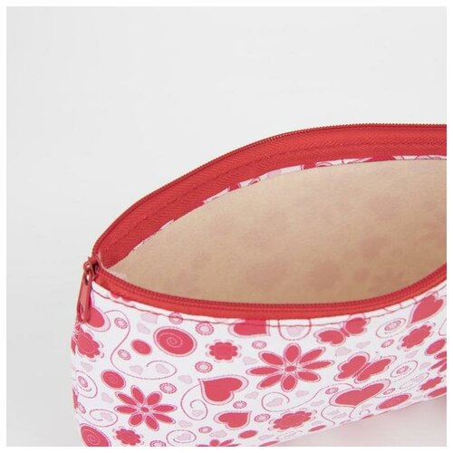 фото Косметичка на молнии, цвет белый без бренда