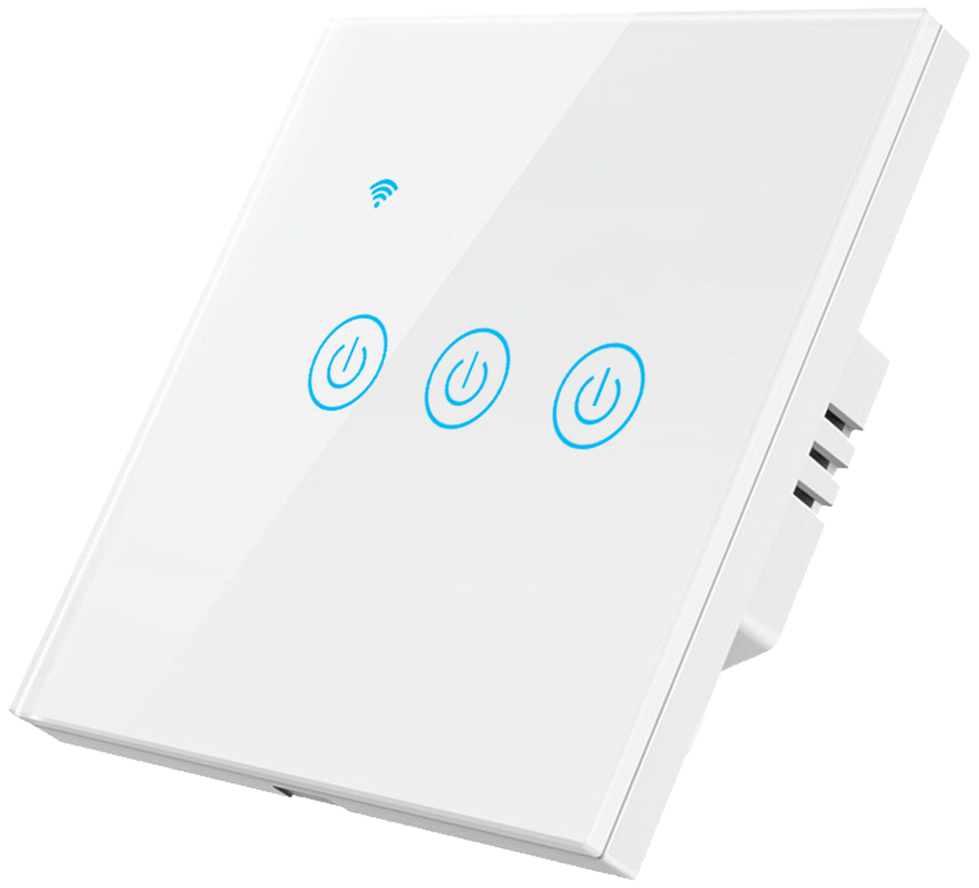 Умный выключатель ROXIMO сенсорный, три кнопки, белый, SWSEN01-3W - фотография № 3