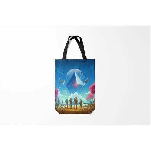 фото Сумка-шоппер / 31х42 см / геймерам / no mans sky nms начало burnettie